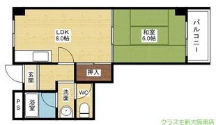 ホワイトハイツカドタの物件間取画像